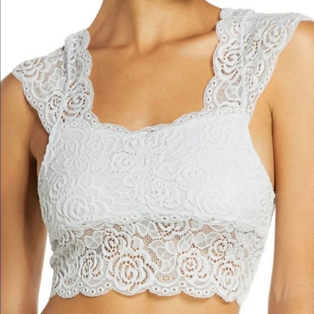 FREE PEOPLE Bundle Chase Me Lace Brami.Size XS And Bralette In Pink Size XS